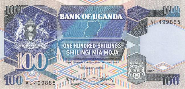 Uganda 100 Shilling 1987 p.31a